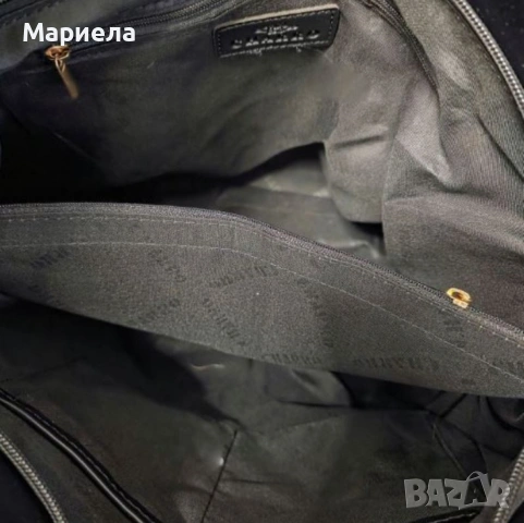 Велурена дамска чанта с декоративни ленти и метални капси – елегантен бохо дизайн, снимка 2 - Чанти - 53342739