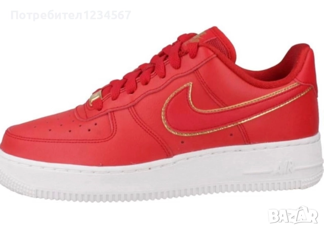 Дамски червени маратонки NIKE AIR Force 38 н, снимка 2 - Маратонки - 51826828