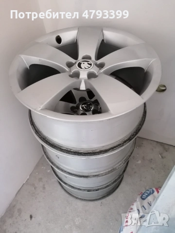 Джанти 5х100х17  оригинални за Skoda. , снимка 17 - Гуми и джанти - 54170637