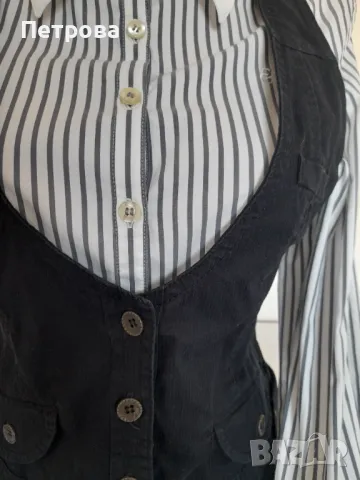 Дамски черен елегантен елек, снимка 8 - Елеци - 47651750