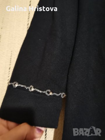 ЕЛЕГАНТНА БЛУЗА С ДЕКОРАЦИЯ РАЗМЕР XL, снимка 5 - Блузи с дълъг ръкав и пуловери - 30625435