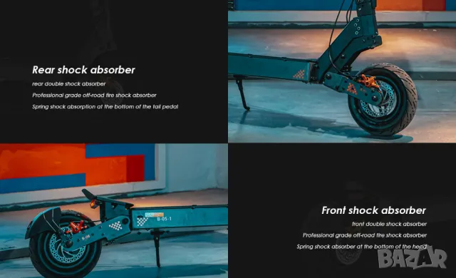 Електрически скутер/тротинетка KuKirin G4 2000W 20AH, снимка 4 - Други спортове - 41913394