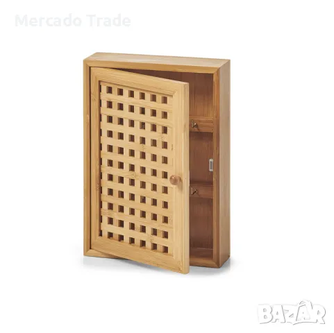 Декоративна кутия за ключове Mercado Trade, Бамбук, Кафяв, снимка 2 - Декорация за дома - 47432906