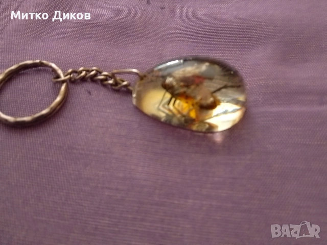 Ключодържател Долче Габана кожен-метал-насекомо смола- прага- йерусалим, снимка 10 - Колекции - 43038143