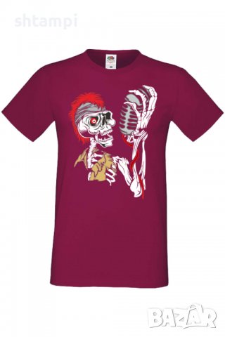 Мъжка тениска Sceleton singer,Изненада,Повод,Подарък,Празник, снимка 8 - Тениски - 37652711