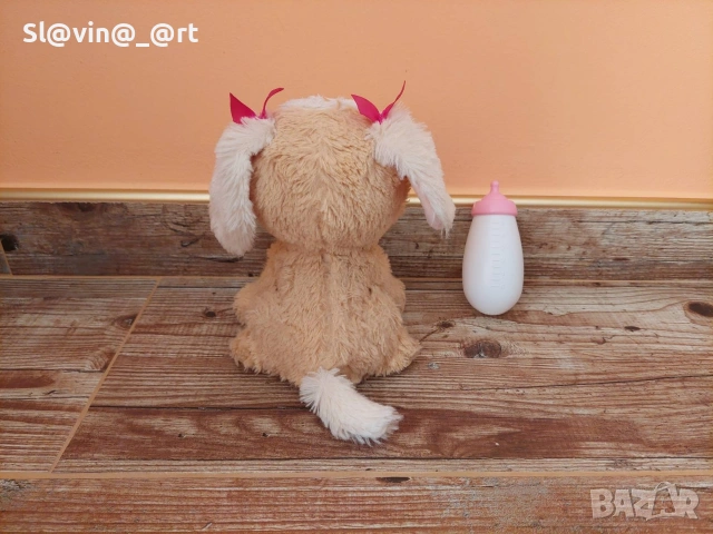 Furreal Friends интерактивно куче на Hasbro с шише, снимка 5 - Плюшени играчки - 53285878