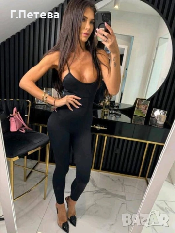 Стягащ и оформящ гащеризон с ефектен гръб , снимка 2 - Гащеризони - 53216014