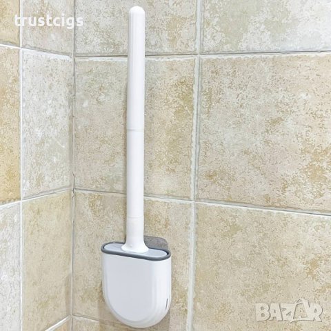 Силиконова четка за почистване на тоалетна чиния, снимка 6 - Мопове, кофи, четки и метли - 44501215