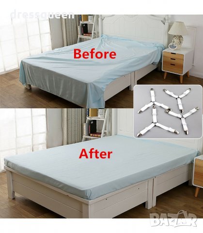 2939 Ластични държачи за чаршафи, тройни