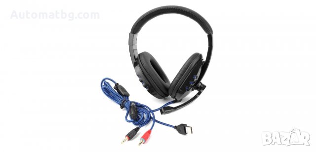 Геймърски слушалки с микрофон и LED светлини, Automat, снимка 2 - Bluetooth слушалки - 34129779