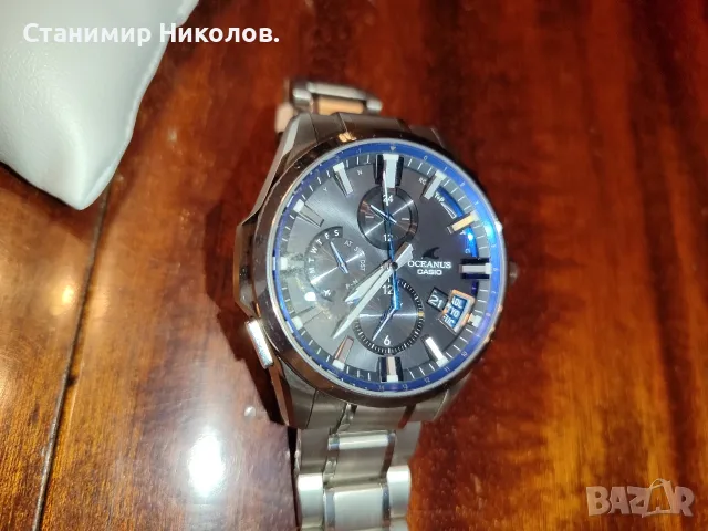 Мъжки използван часовник Casio Oceanus OCW-G2000-1AJF GPS,Bluetooth,Sapphire Cristal., снимка 4 - Мъжки - 55879528
