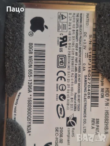оригинален HDD  80GB за лаптопи MacBook Air/промо цена/, снимка 2 - Лаптоп аксесоари - 48351312