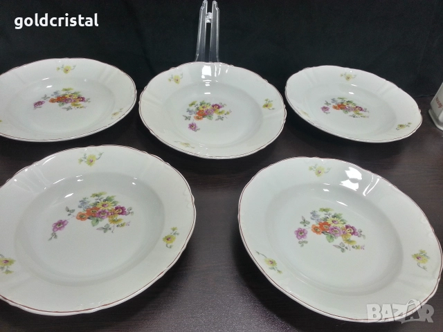 Стар български порцелан чинии дълбоки 