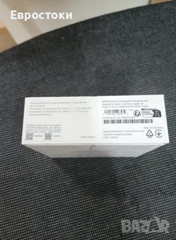 Безжични слушалки Apple AirPods MV7N2TY/A, ОРИГИНАЛЕН продукт Apple, с калъф за зареждане, снимка 10 - Безжични слушалки - 50042388