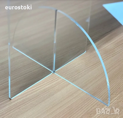 Защитна стена от плексиглас, санитарна бариера 60 x 80 см, 3 мм, с прорез 35 х 25 см, снимка 3 - Друго - 51968113