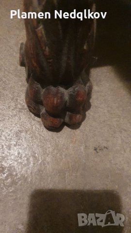 Стар рицарски стол със орнаменти., снимка 6 - Антикварни и старинни предмети - 38044943