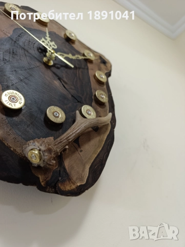 Подарък за ловец. Часовник от дърво. Стенен часовник., снимка 5 - Стенни часовници - 52805508