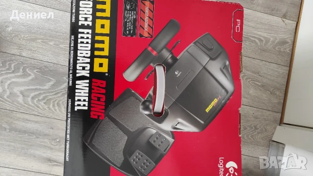 Кормило Logitech Momo Racing Force Feedback Wheel, снимка 2 - Клавиатури и мишки - 50908524