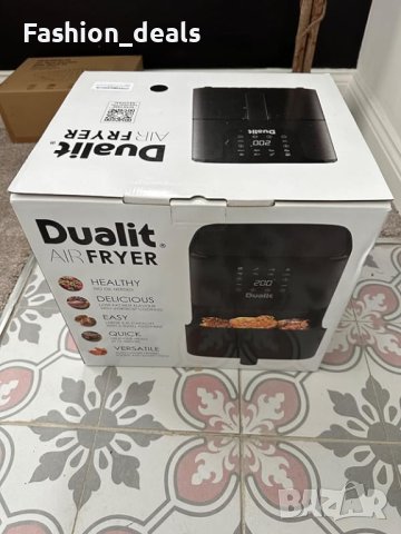 Нов Въздушен фритюрник Dualit 5,5L здравословно готвене Air Fryer кухня дом, снимка 10 - Фритюрници - 42522822