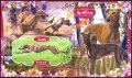 Клеймован блок Фауна Кучета 2020 от Габон 