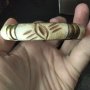 Стара гривна месинг и слонова кост НАМАЛЕНА , снимка 3