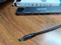 НОВ хъб PETFON 8 в 1 USB-C Докинг станция Адаптер с 4K + 2К ( 3840 х 2160 ) 30 HZ, снимка 2