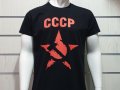 Нова мъжка черна тениска с трансферен печат СССР звезда, Русия, снимка 5