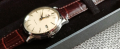 НОВ Orient Bambino 38mm, крем, сини стелки, снимка 4