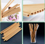 Бамбукови сламки за многократна употреба, снимка 1 - Аксесоари за кухня - 44730291