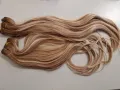 Естествена коса, плътен косъм, пътни крайща - 55 см, 100 грама., снимка 1