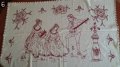 Старинни, ръчно бродирани ковьори за стена, покривка за маса и калъфки, снимка 3