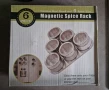 6 броя магнитни солници за подправки с поставка MAGNETIC SPICE, нови, снимка 1
