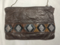 Винтидж дамска чанта от естествена кожа , снимка 3