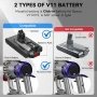 Батерия 8000mAh за Dyson V11 V15 Click-In Morpilot 25.2V с два филтъра [Нова запечатана], снимка 5