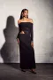 Елегантна черна дамска рокля , снимка 6
