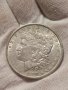 1$ Морган долар 1890 г. - Филаделфия, САЩ (сребро), снимка 1 - Нумизматика и бонистика - 42756569