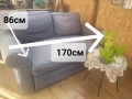 IKEA двуместен разтегателен диван, снимка 7