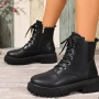 Дамски Дебели Платформени Ботуши , снимка 4