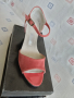 №37 Нови! Сандалки цвят Диня на ток, снимка 4