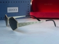 Дамски слънчеви очила Gucci ромб 3 цвята черни сребърни златни , снимка 9