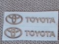 ***ТОП*** Хром релефни надписи стикер с емблеми Тойота Toyota 3.7 см х 0.8 см  кола автомобил , снимка 1 - Аксесоари и консумативи - 42177370