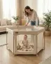 Сгъваема бебешка кошара за игра Venture с постелка, снимка 2