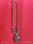 Колекционерско сребърно колие с ГРАНАТ,ОНИКС Японски стил ювелирна изработка 50804, снимка 13
