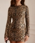 Дамска модерна рокля леопардов , снимка 7