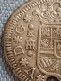 Сребърна монета 2 реала 1723г. Филип пети Сеговия Испания 28827, снимка 4