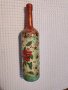 Декорирана бутилка за Нова година, снимка 1
