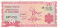 20 франка 1989, Бурунди