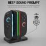 WUXIDIXI Зарядна станция, съвместима с контролери Nintendo Switch 2 Joy-Con, черна, снимка 5