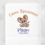 Хавлия за кръщене Цветна, снимка 9