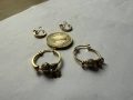 4.68гр 0912    златни обеци / златно  / злато / GOLD 585 / 14 карата 142 лв за грам -4 броя обеци от, снимка 3
